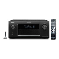 Denon AVR-4520CI Mise En Route