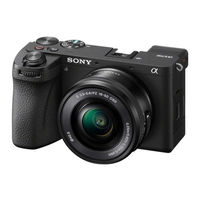 Sony a6700 Guide D'aide