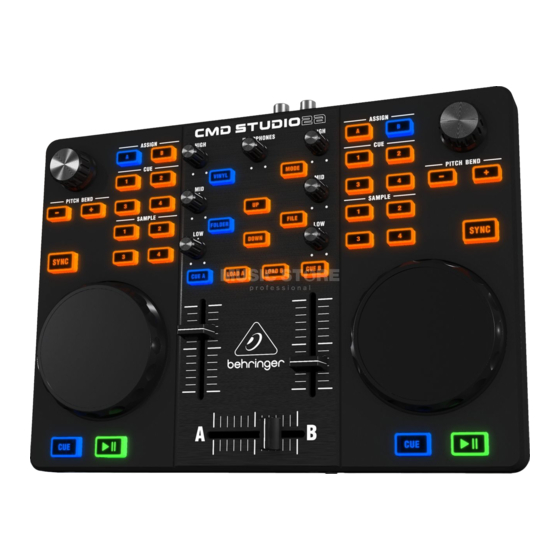 Behringer CMD STUDIO 2A Guide Demarrage Rapide