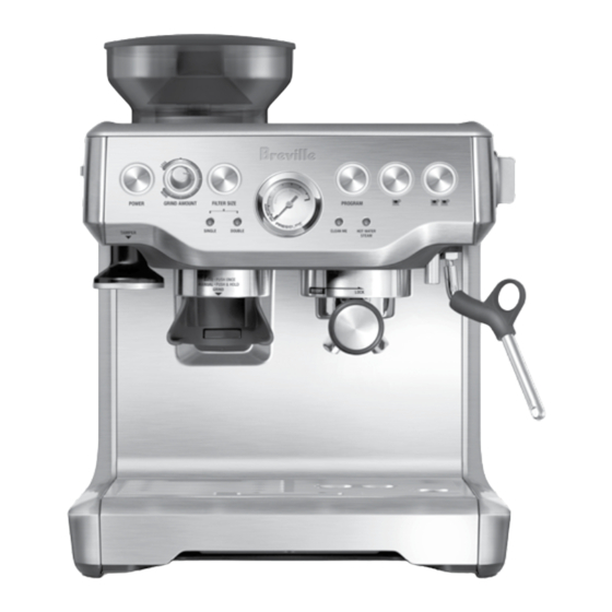 Breville the Barista Express BES870XL/A Manuels