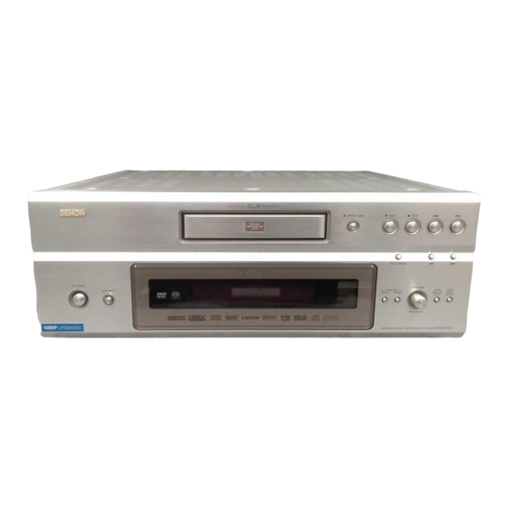 Denon DVD-A1XV Mode D'emploi