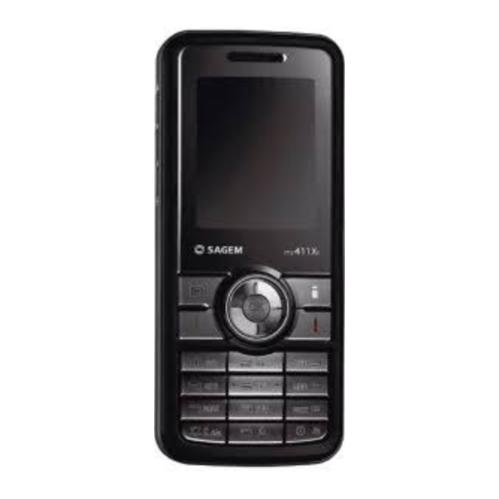 Sagem my411xi Mode D'emploi