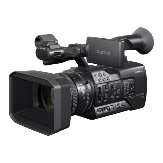 Sony PXW-X180 Mode D'emploi