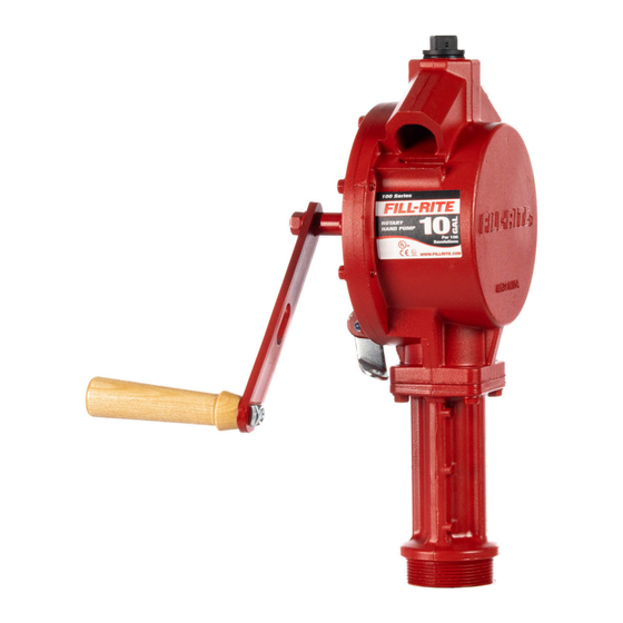 FILL-RITE FR100 Serie Manuel D'installation Et D'utilisation
