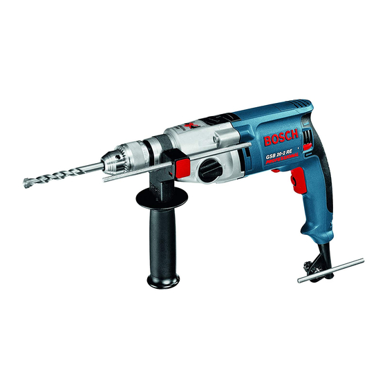 Bosch GSB Professional 20-2 Notice Originale