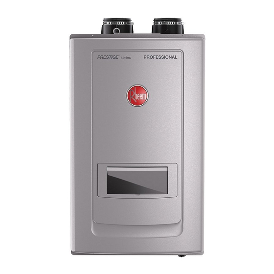 Rheem RTGH-RH11DV Manuel D'utilisation