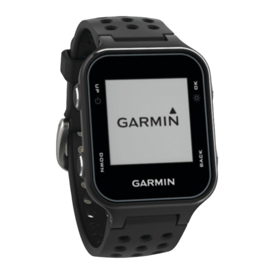 Garmin Approach S20 Manuel D'utilisation