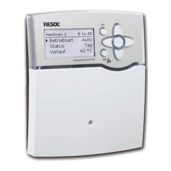 Resol DeltaTherm HC Manuel