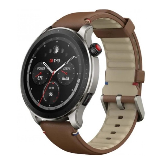 Amazfit GTR 4 Manuel Du Produit