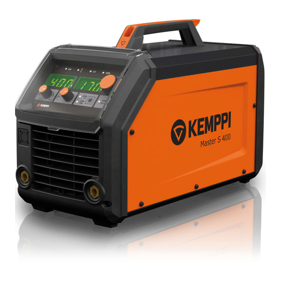 Kemppi Master S 400 Manuels