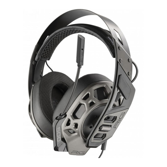 Plantronics RIG 500 PRO Série Guide Utilisateur