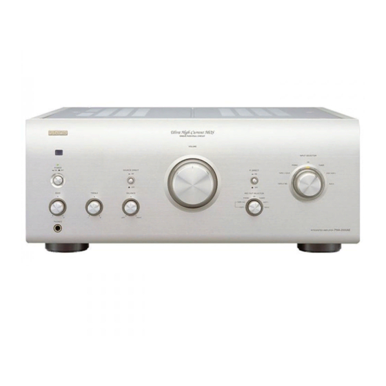 Denon PMA-2000AE Mode D'emploi