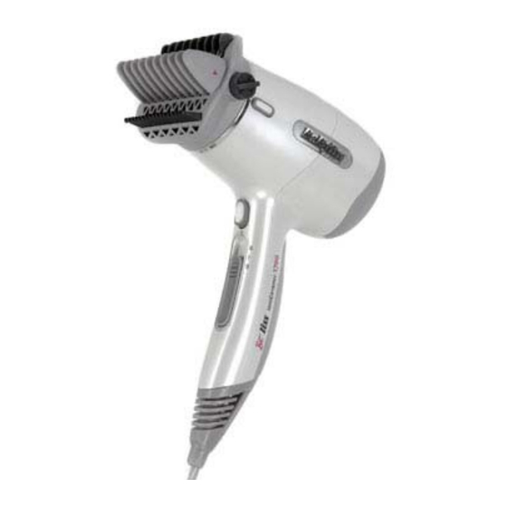 BaByliss ioniCeramic 1700W BEliss Mode D'emploi
