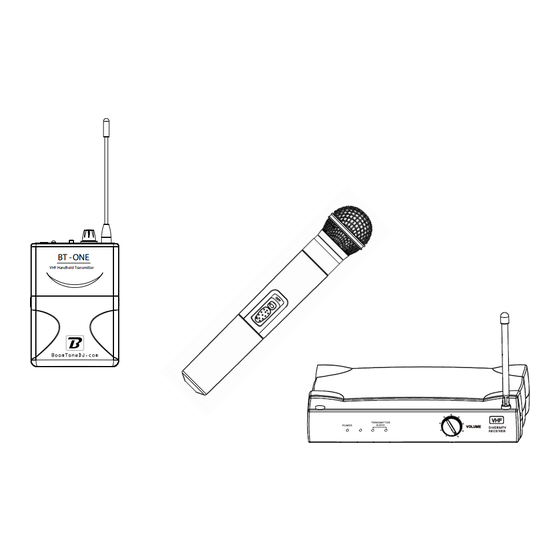 BoomToneDJ VHF-10&20 Mode D'emploi