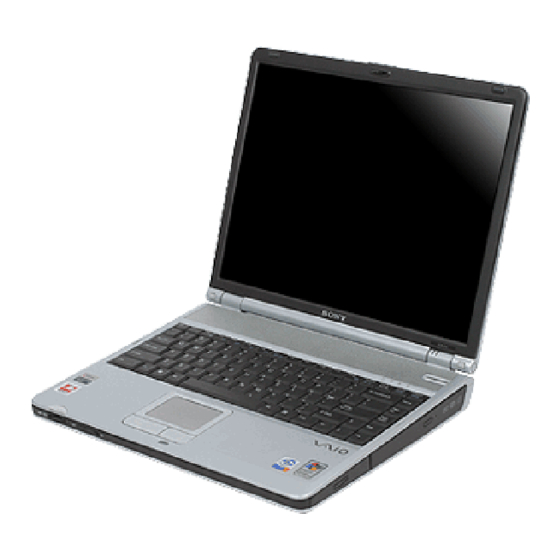 Sony VAIO VGN-A Série Guide De L'utilisateur
