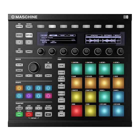 Native Instruments Maschine MK2 Manuel D'utilisation