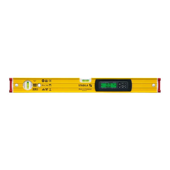 Stabila TECH 196 Mode D'emploi
