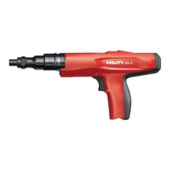 Hilti DX 2 Mode D'emploi