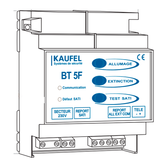 Kaufel BT 5F Notice D'utilisation