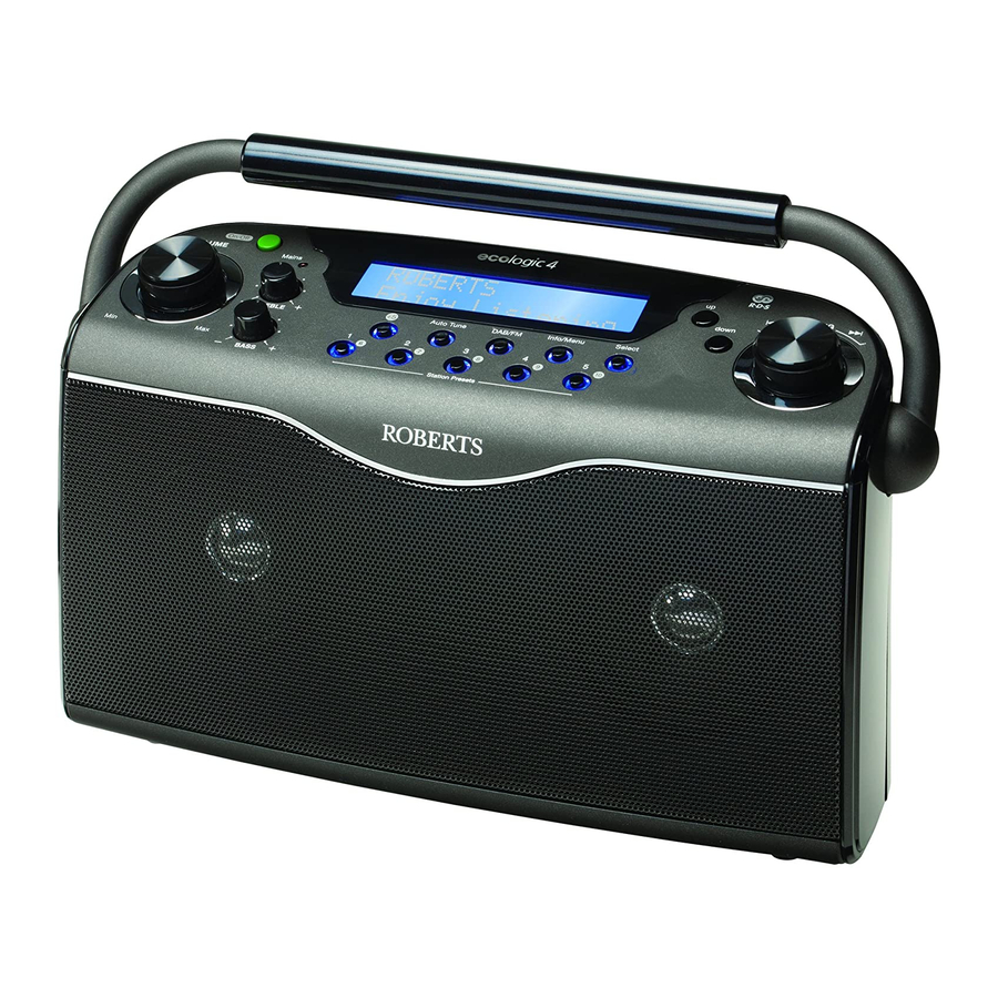 Roberts ecologic 4 Mode D'emploi