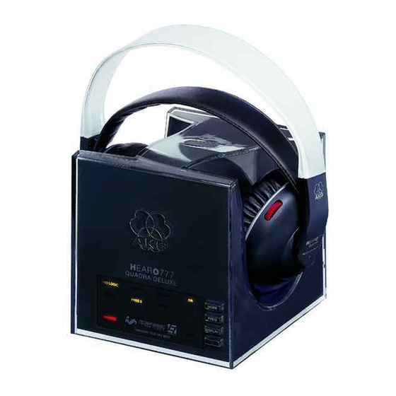 AKG HEARO 777 QUADRA Mode D'emploi