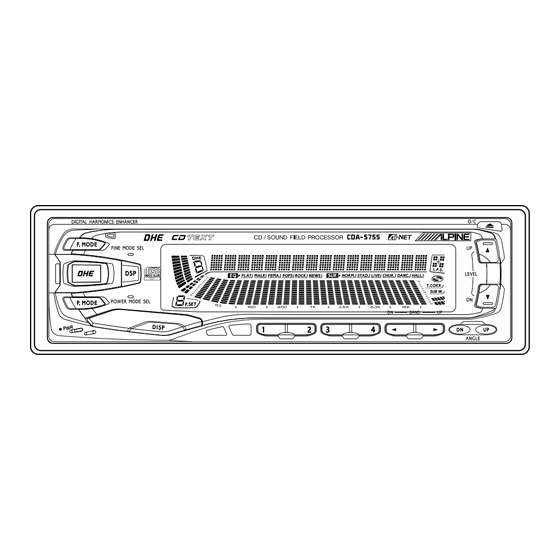 Alpine CDA-5755 Mode D'emploi