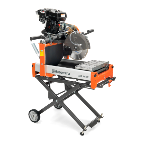 Husqvarna MS 360 G Manuel D'utilisation