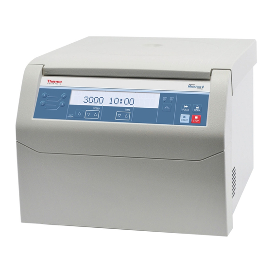 Thermo Scientific Sorvall ST 8 Mode D'emploi