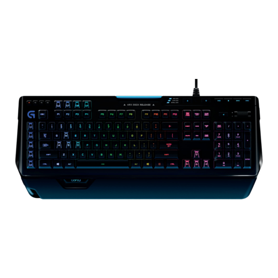 Logitech G910 ORION SPECTRUM Mode D'emploi