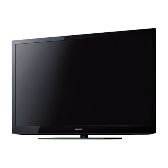 Sony BRAVIA KDL-32EX310 Mode D'emploi