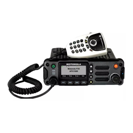 Motorola Solutions APX Mobile O2 Guide D'utilisation