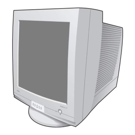 NEC MultiSync Serie Mode D'emploi
