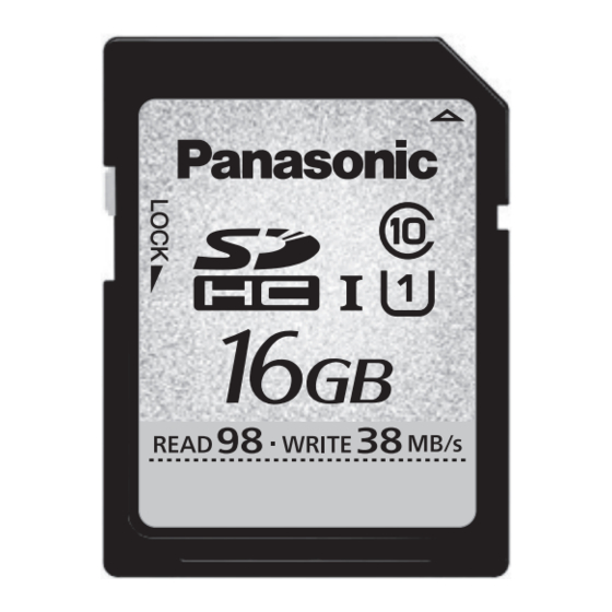 Panasonic RP-SDUT32GAK Manuels
