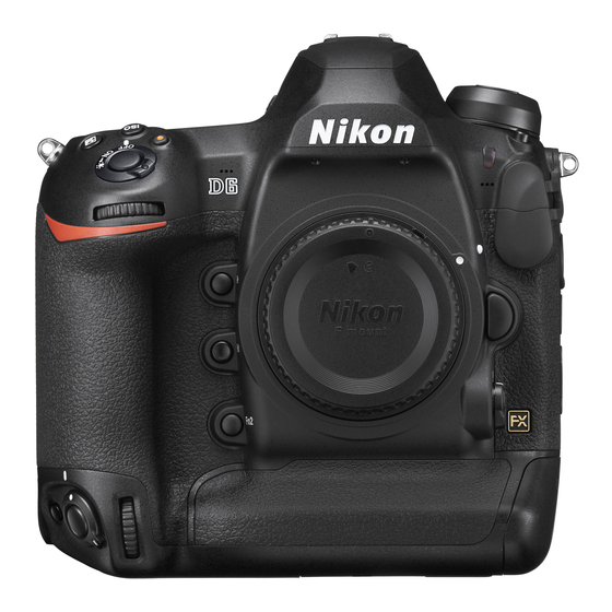 Nikon D6 Manuel D'utilisation