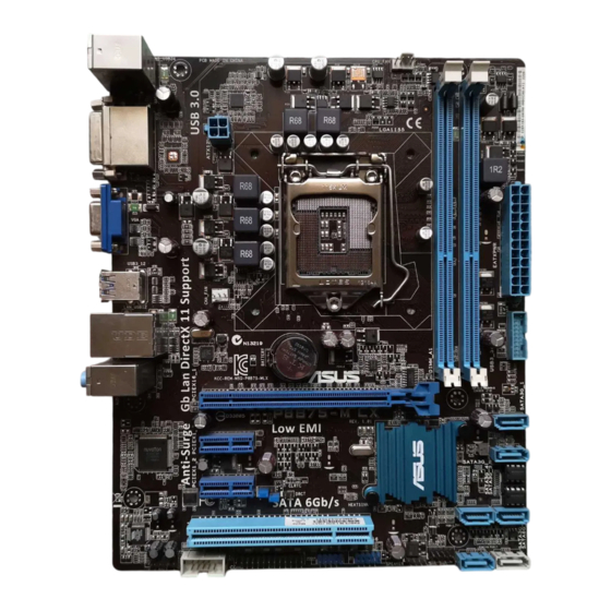 Asus P8B75-M LX Mode D'emploi