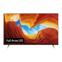 Sony BRAVIA KD-55XH92 Série Guide De Référence