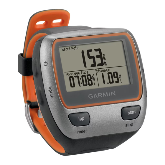 Garmin FORERUNNER 310XT Manuel D'utilisation