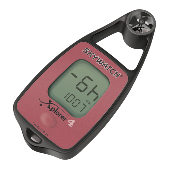 Skywatch Xplorer Série Mode D'emploi