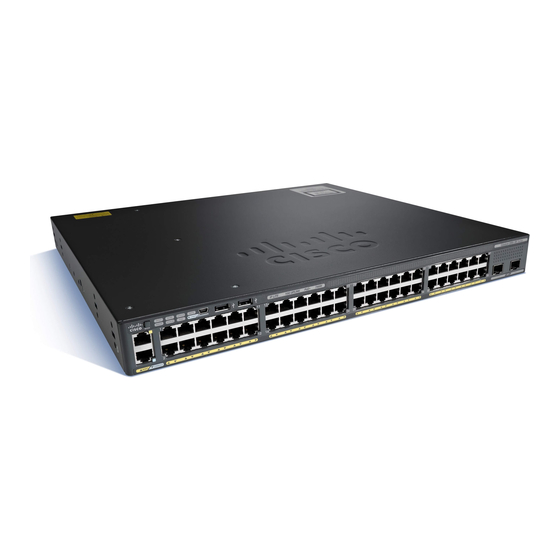 Cisco Catalyst 2960-X Guide D'installation