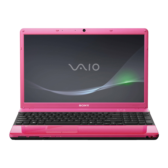 Sony VAIO VPCE Série Guide De L'utilisateur