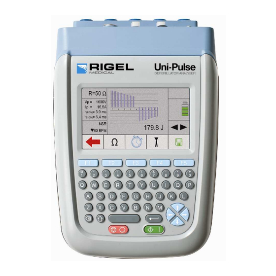 Rigel Uni-Pulse Manuel D'utilisation Simplifié