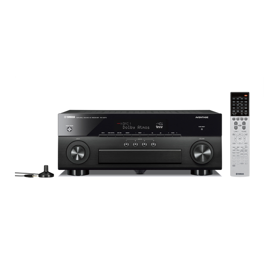 Yamaha RX-A870 Guide De Démarrage Rapide
