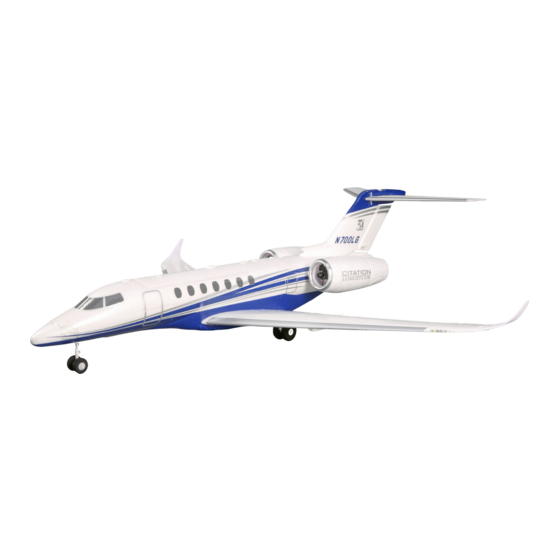 Horizon Hobby E-flite UMX Citation Longitude 30mm EDF Twin Manuel D'utilisation