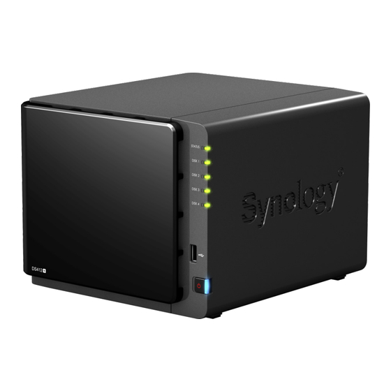 Synology DiskStation DS412+ Guide D'installation Rapide