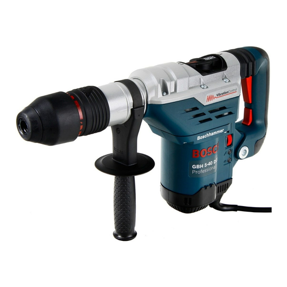 Bosch Professional GBH 5-40 DCE Notice Originale