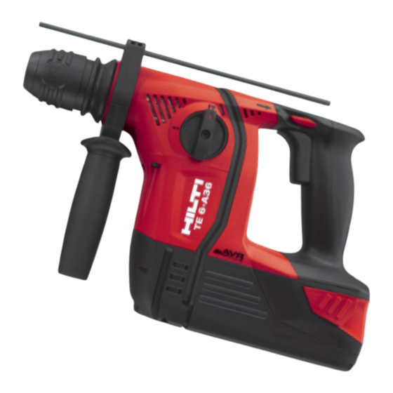 Hilti TE 6-A36 Mode D'emploi