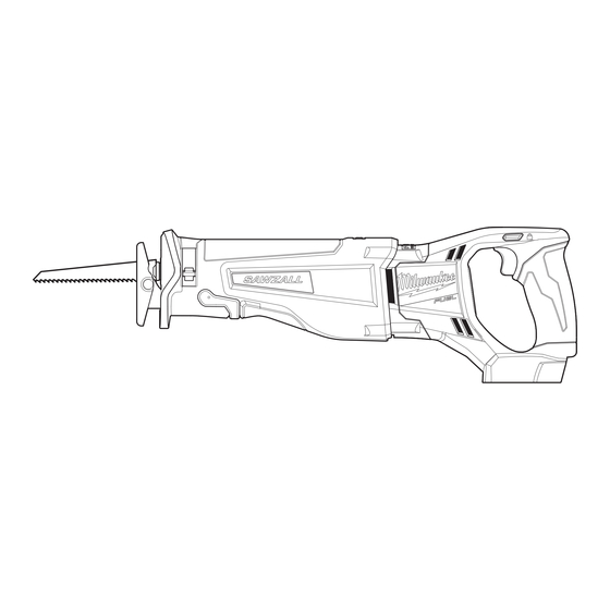 Milwaukee SAWZALL M18 FUEL Manuel De L'utilisateur