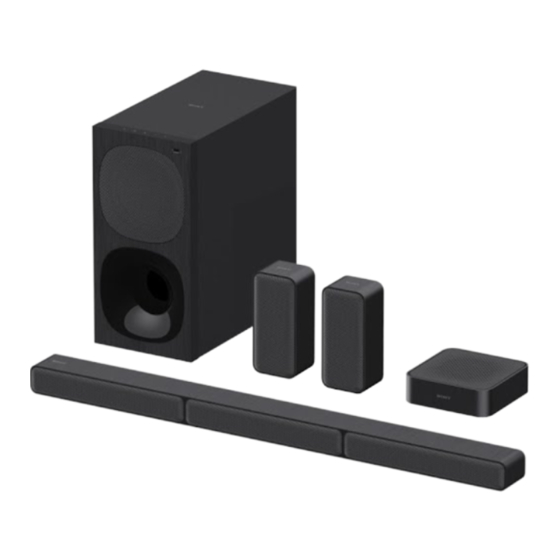 Sony HT-S40R Guide De Démarrage
