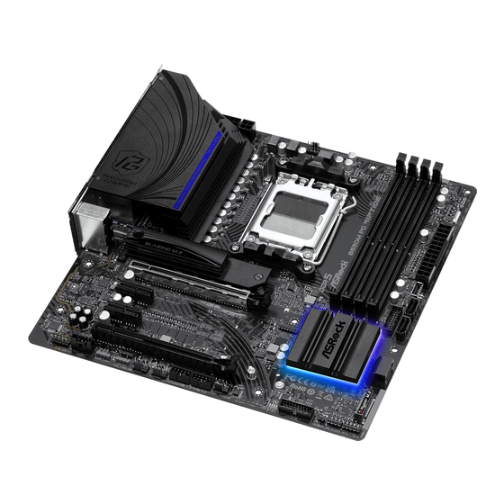 ASROCK B650M PG Riptide WiFi Manuel Utilisateur