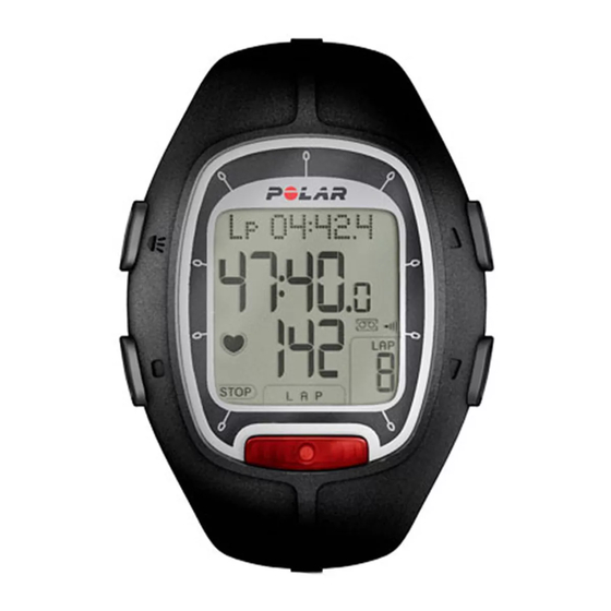 Polar Cardio฀Running RS100 Manuel D'utilisation